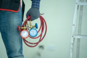 Checking Heat Pump Refrigerant For A Leak